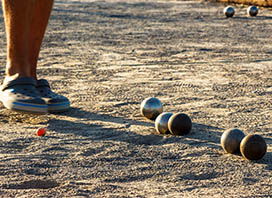 Close up of Boules